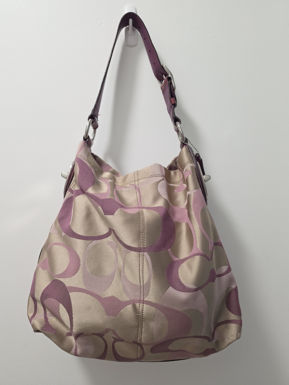 Coach Optic Signature Hobo Shoulder Bag
